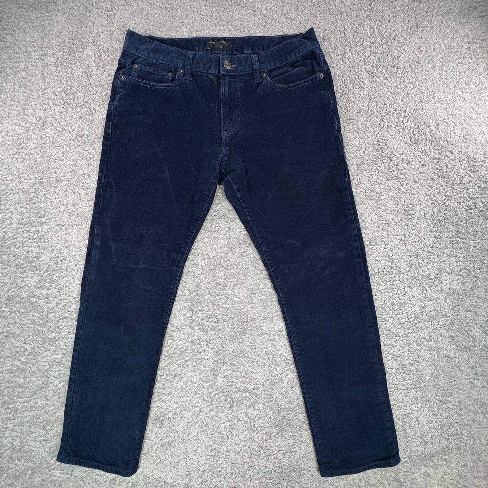 Banana Republic Mens Slim Fit Travel Jean Corduroy Pants Navy Blue 32x30‎ 750853